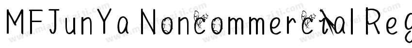 MFJunYa Noncommercial Regula字体转换